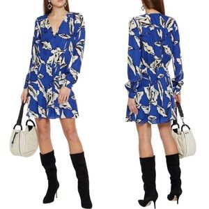 Veronica Beard Naomi Ultramarine Floral Dress